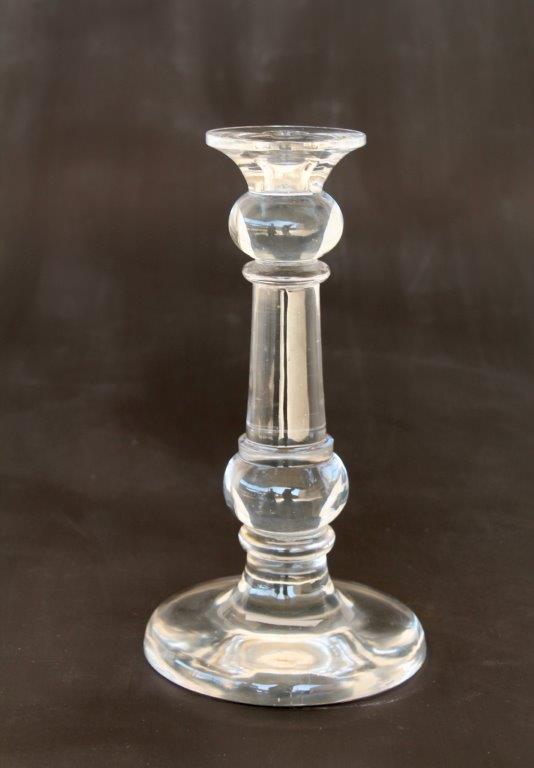 Small Heavy Glass Candle Stick
